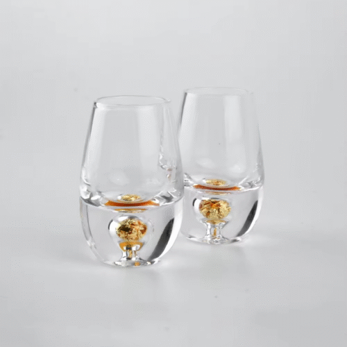Gold drop decanter set