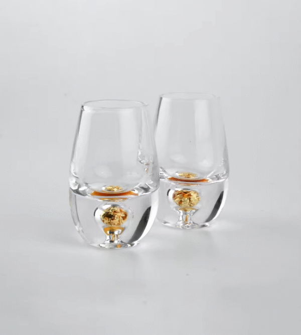 Gold drop decanter set