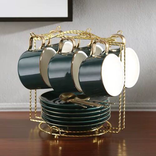 Green ceramic Teaset hanging
