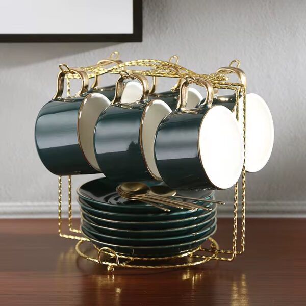 Green ceramic Teaset hanging