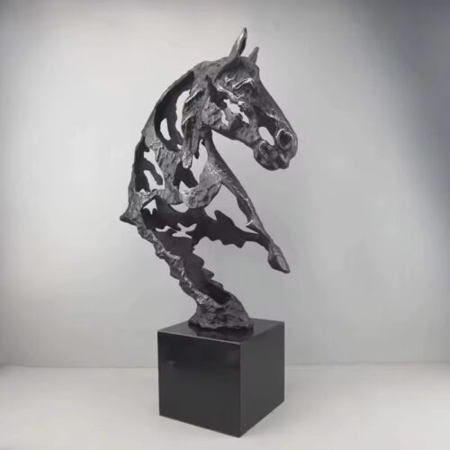 Metal Skeleton Horse Head