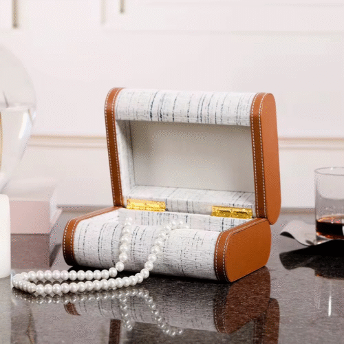 Suede jewelry box-small